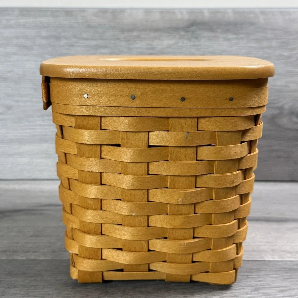 Longaberger 1997 Tissue Basket, Liner, & Lid